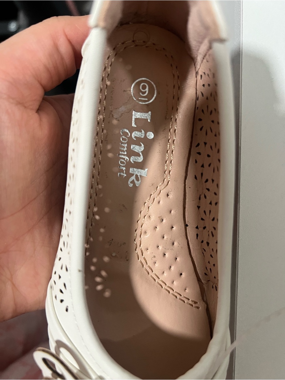 Link Girls Light Pink Butterfly Dress Flats - Picture 4 of 4